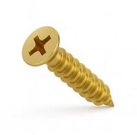 14A X 1 1/2 PH FLAT SMS  ZN-YELLOW